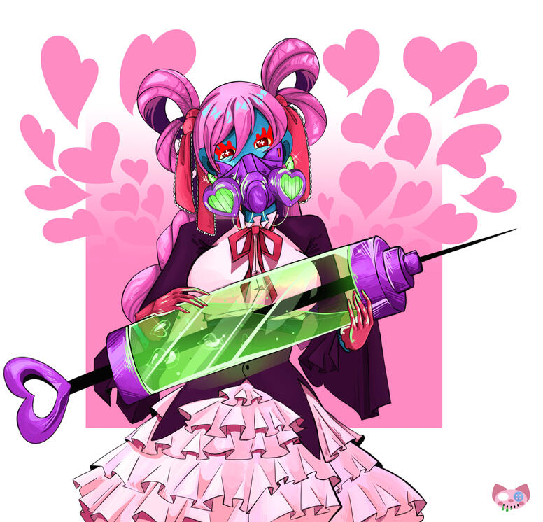 A redraw of "Love Potion" with a different outfit and seemingly more saturated colors. She also seems just slightly devious...